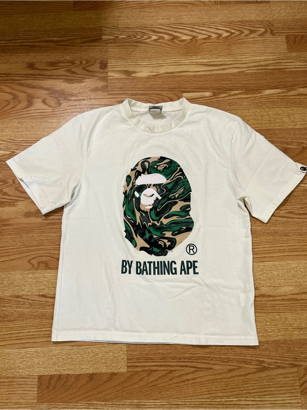 White Graphic Logo Tee